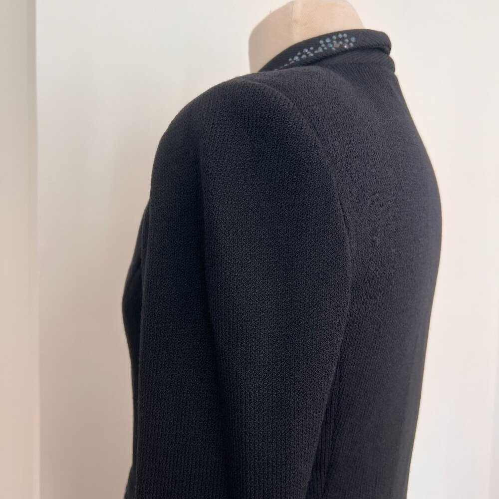 Vintage St. John Evening knit skirt suit set with embellished jacket size med 4 - Picture 6 of 11